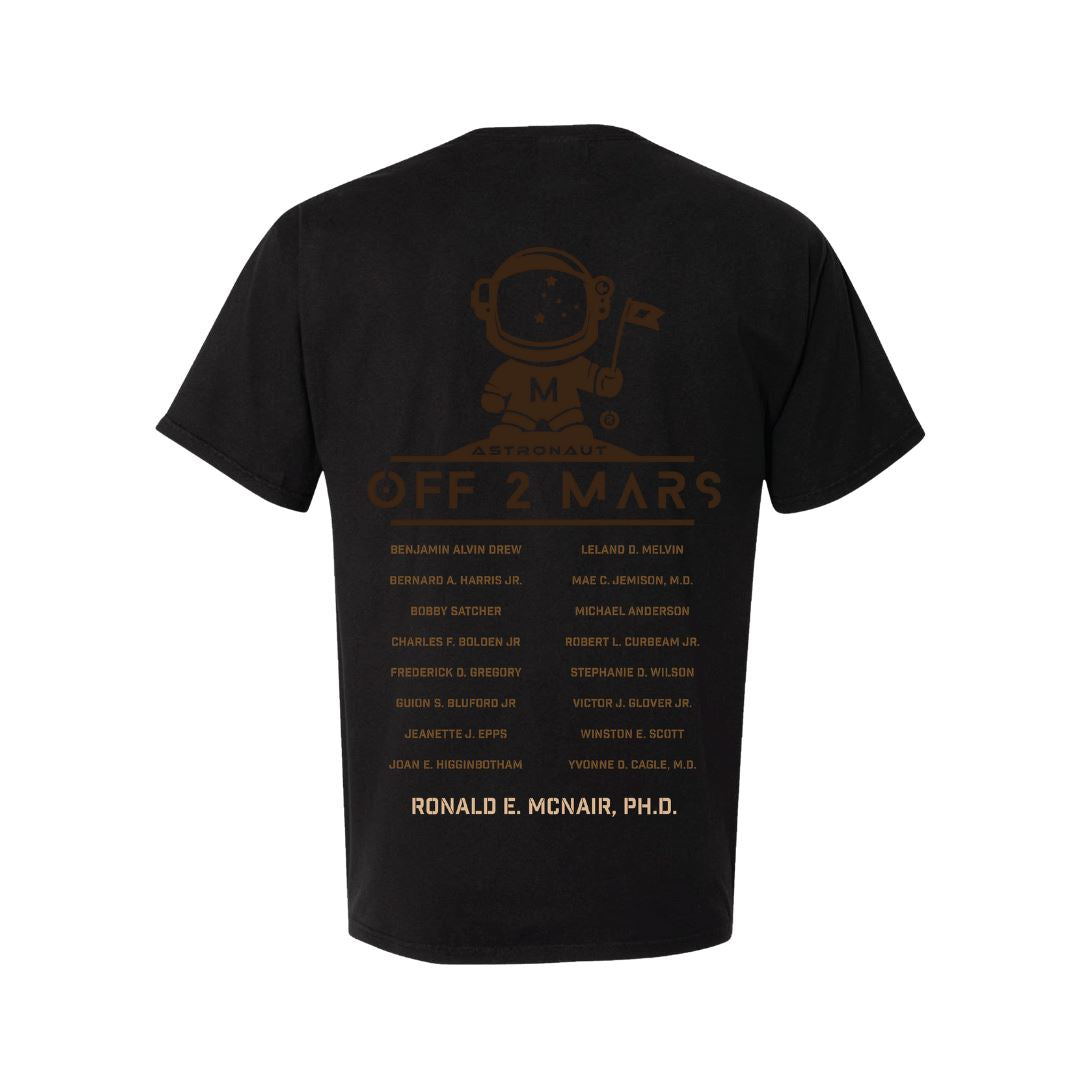 NASA BLACK ASTRONAUTS HOMAGE T-SHIRT BY OFF 2 MARS T-Shirt OFF 2 MARS®