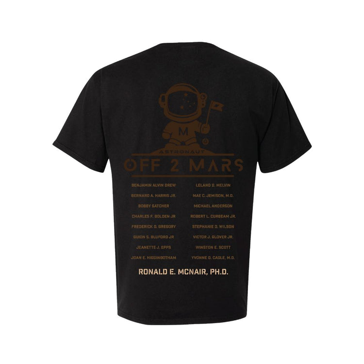 NASA BLACK ASTRONAUTS HOMAGE T-SHIRT BY OFF 2 MARS T-Shirt OFF 2 MARS®