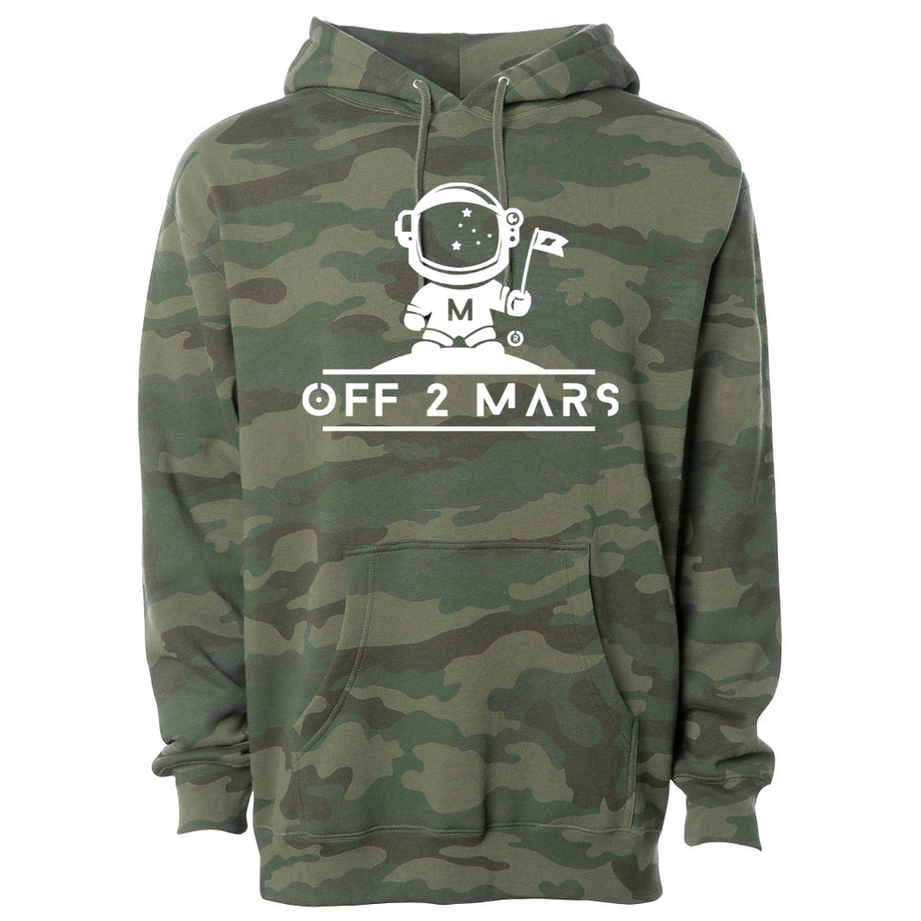 Off 2 Mars Original Forest Camo & White Hoodie – OFF 2 MARS®