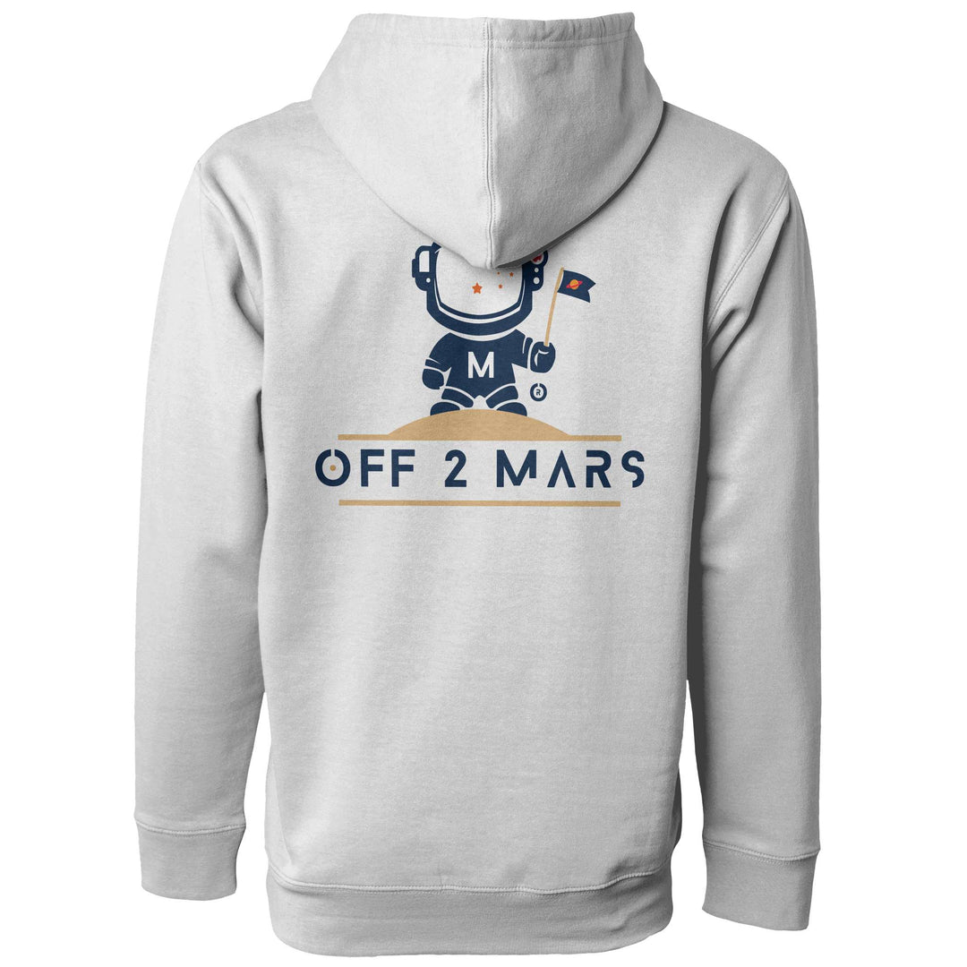 Heather Gray Heavyweight Pullover Hoodie | OFF 2 MARS