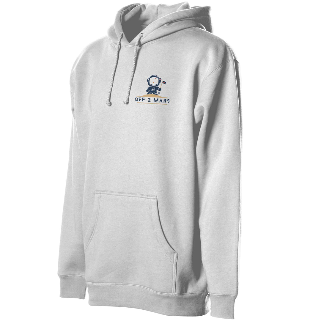 Heather Gray Heavyweight Pullover Hoodie | OFF 2 MARS