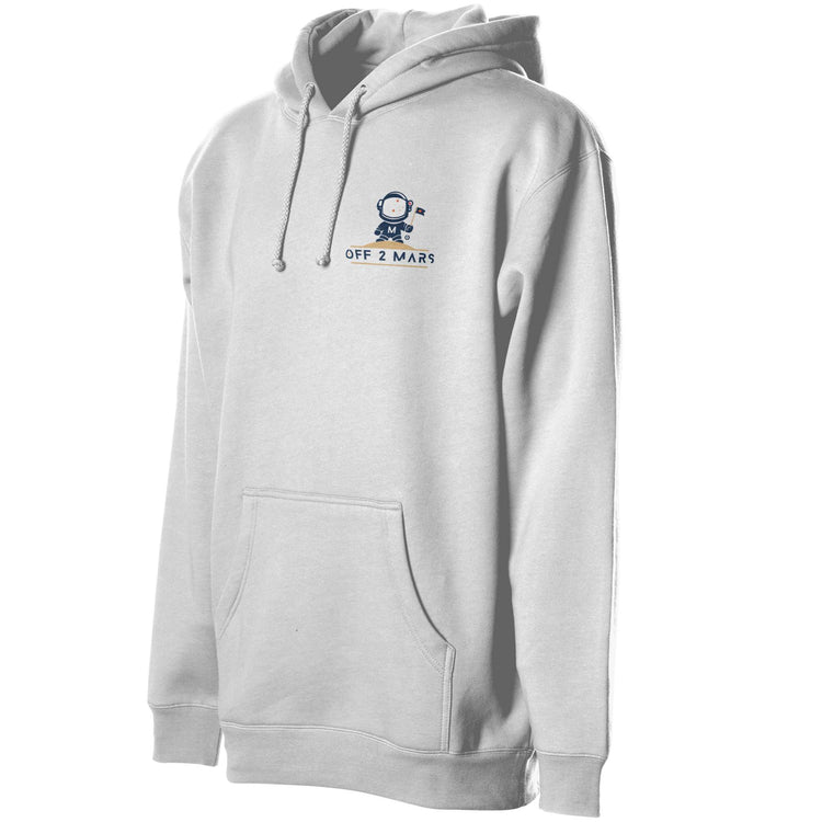 Heather Gray Heavyweight Pullover Hoodie | OFF 2 MARS