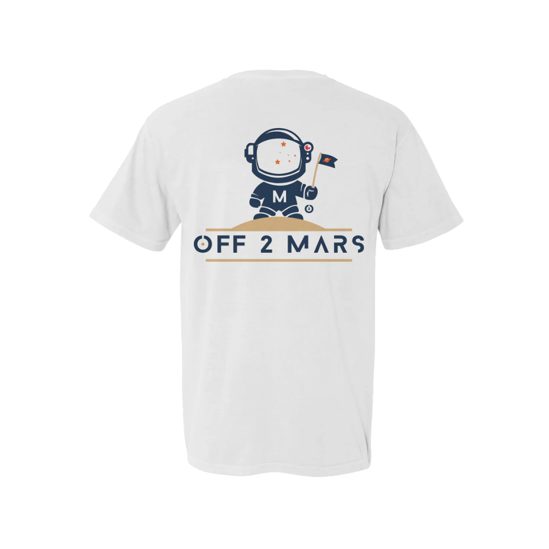 OFF 2 MARS Heavyweight Tee – White