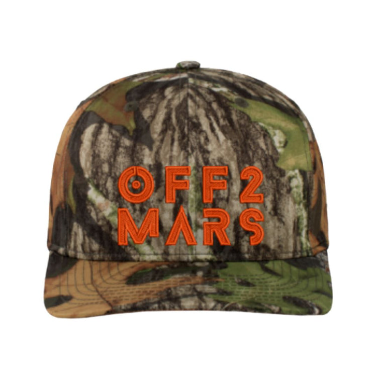 ORANGE OFF 2 MARS MOSSY OAK SNAPBACK HAT Hats OFF 2 MARS® 