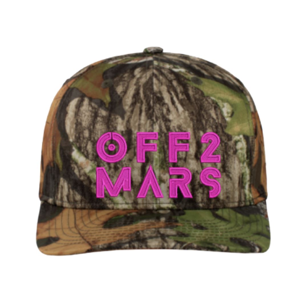 PINK OFF 2 MARS MOSSY OAK SNAPBACK HAT Hats OFF 2 MARS® 