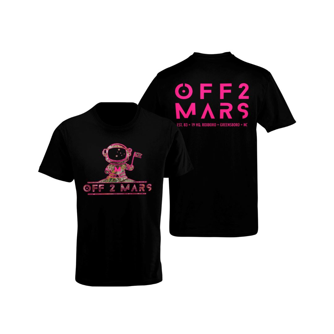 PINK OFF 2 MARS REAL TREE TSHIRT Tee Shirt OFF 2 MARS 