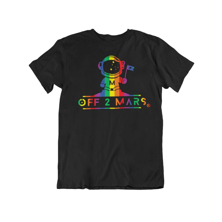 PRIDE UNISEX TEE Tee OFF 2 MARS® SM BLACK 